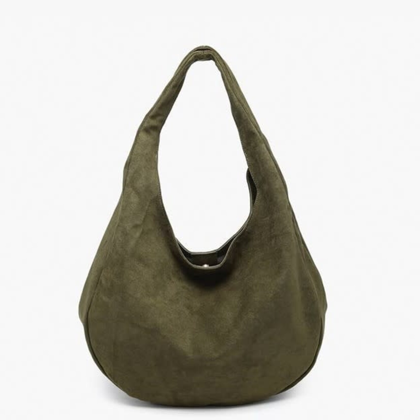 Jen & Co Katherine Slouchy Round Hobo in Olive
