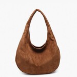Jen & Co Katherine Slouchy Round Hobo in Brown
