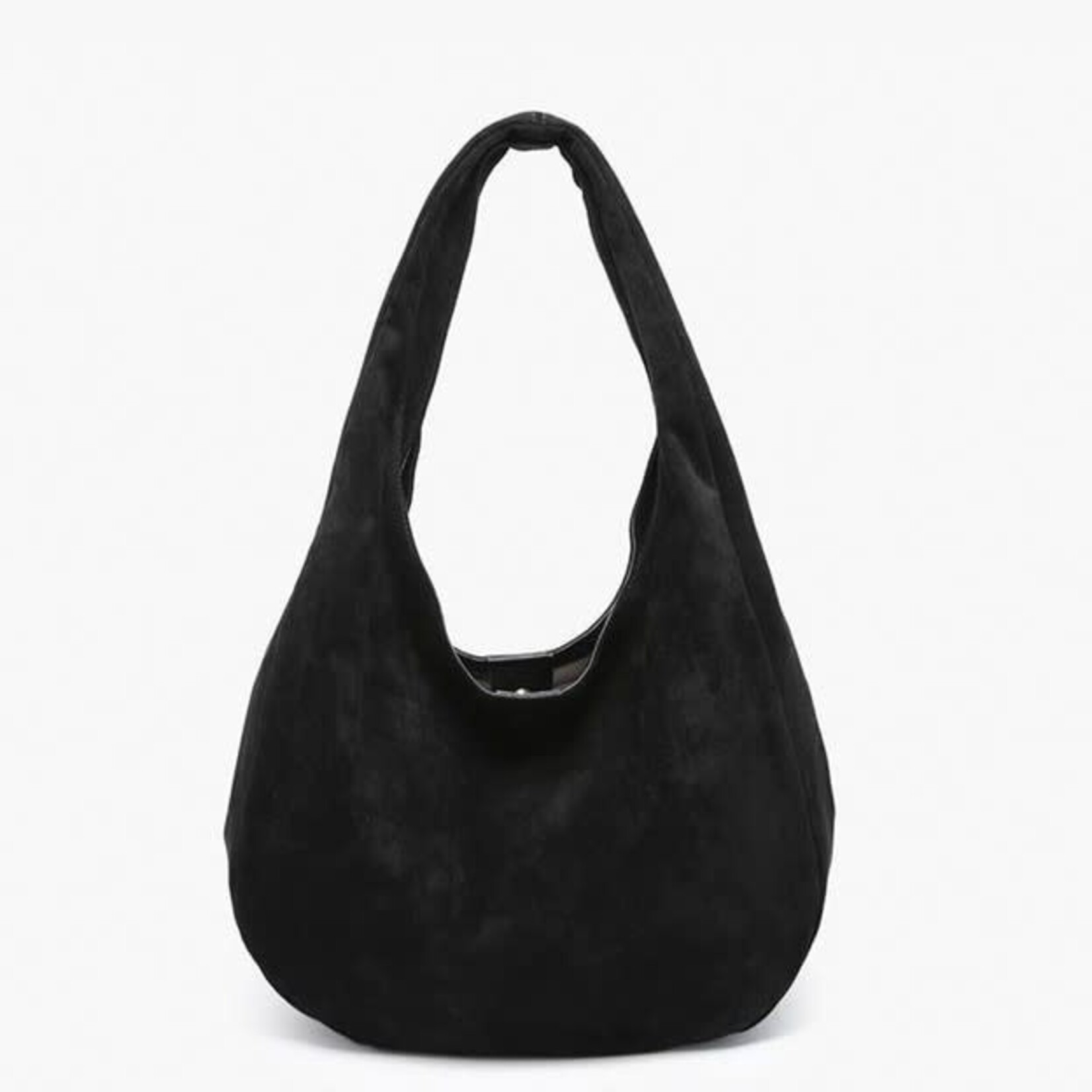 Jen & Co Katherine Slouchy Round Hobo in Black