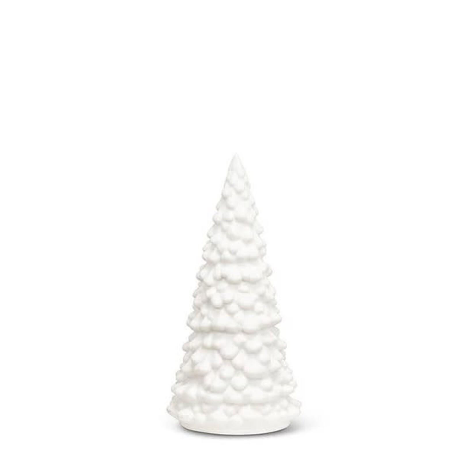 Small Matte Cone Tree-White-6" H