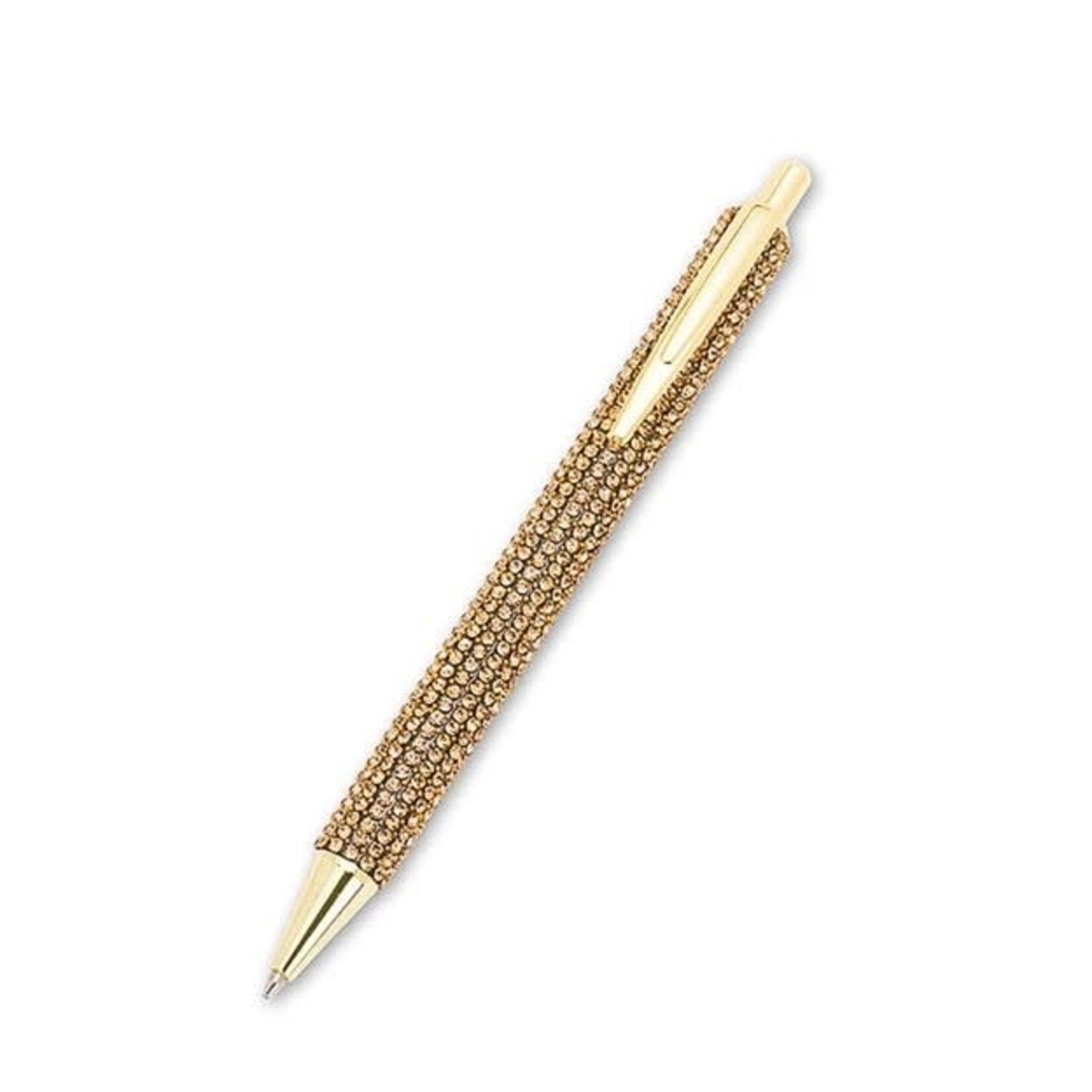 Rhinestone Pen in Gold 5.5"L
