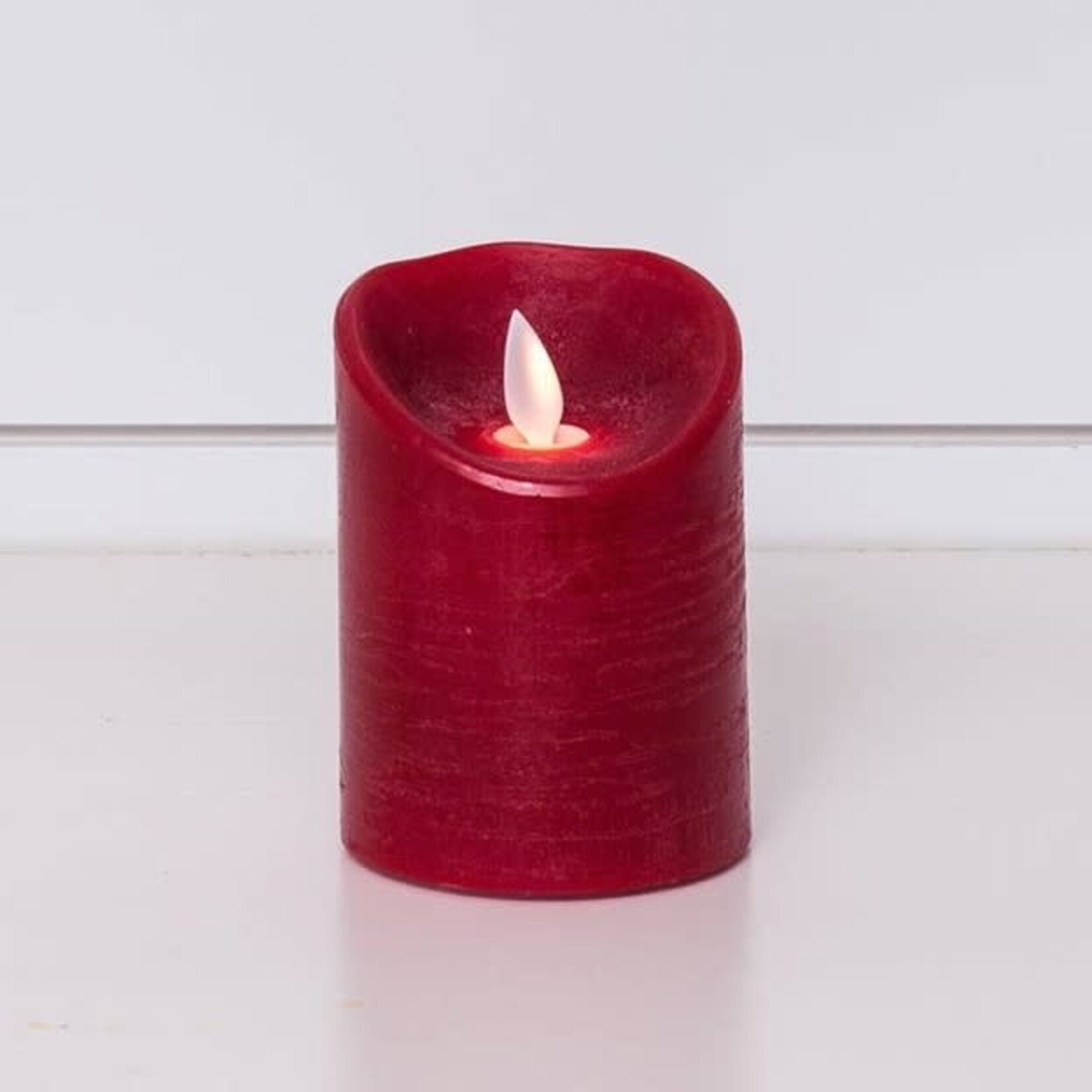 Audrey's Candle - Led Red Flickering Pillar, Sm