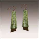 Illustrated Light Aspen Grove Nature Photography Flutter Multilayer Earrings