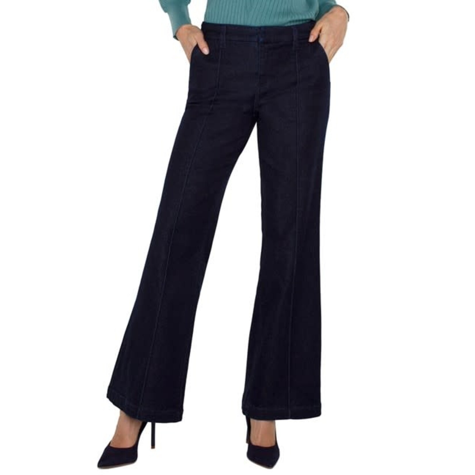 Liverpool Trouser w/ Pintucks in Sturgis