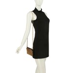 Handbag Express Petite Square Stone Shoulder Bag - Black