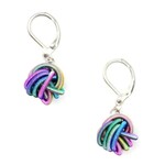Sea Lily Rainbow PW Knot Earring