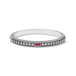 Brighton Pretty Tough Gem Hinged Bangle Amethyst