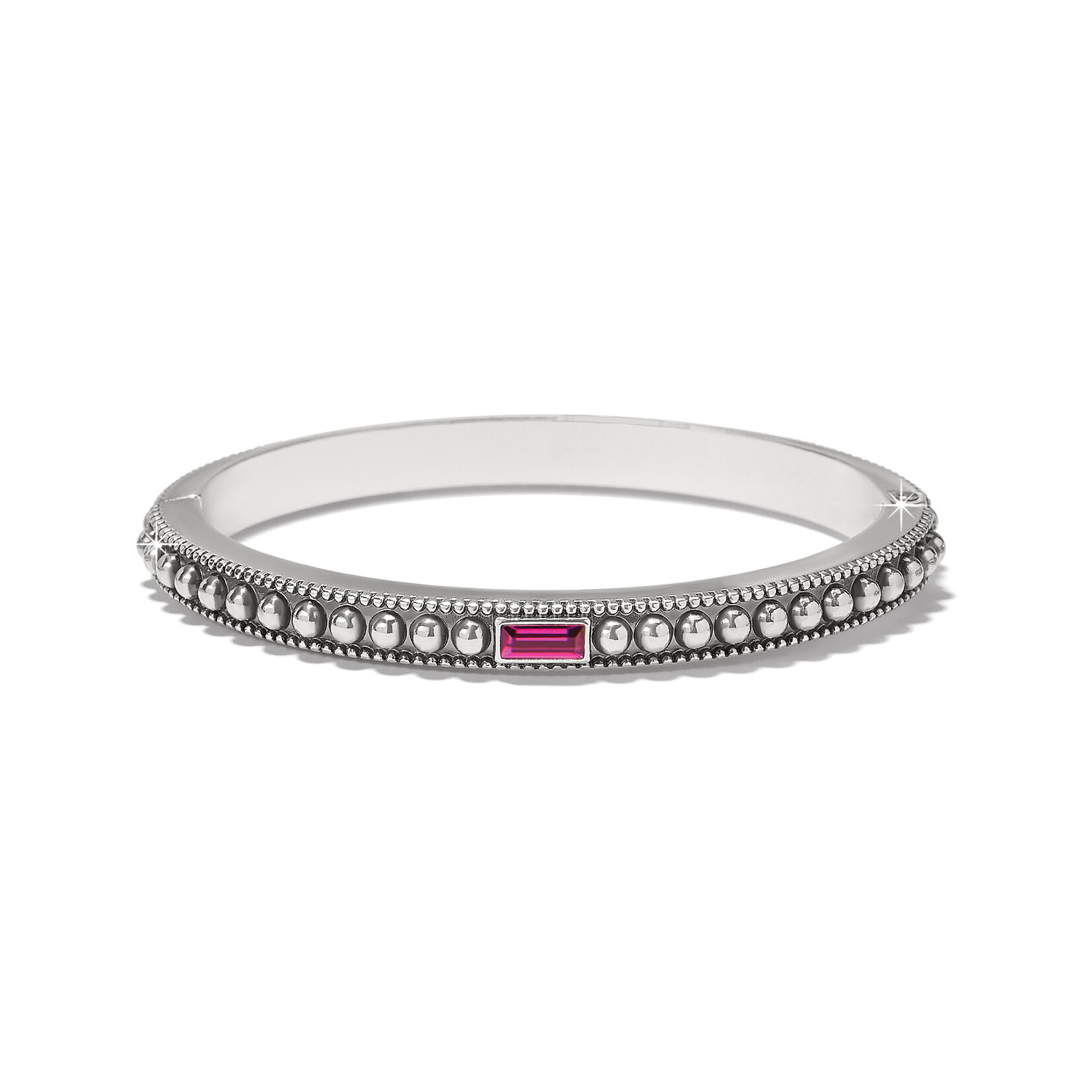 Brighton Pretty Tough Gem Hinged Bangle Amethyst