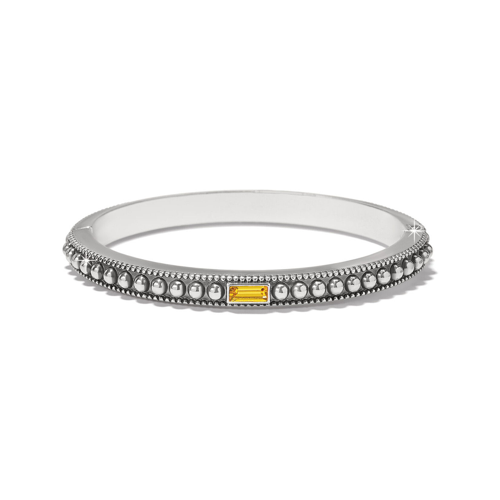 Brighton Pretty Tough Gem Hinged Bangle Topaz