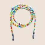 Rainbow Colored Rice Beads Glasses Lanyard