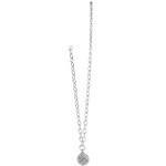 Brighton Contempo Medallion Charm Necklace Silver