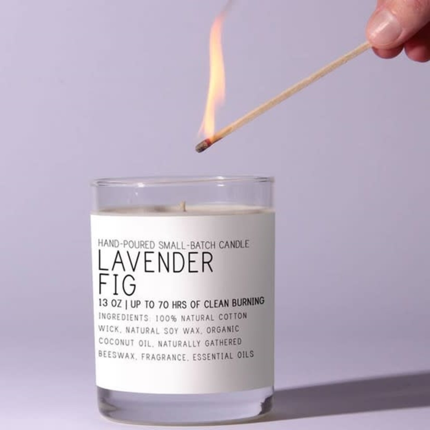 Just Bee Lavender Fig - Just Bee 13 oz Candle