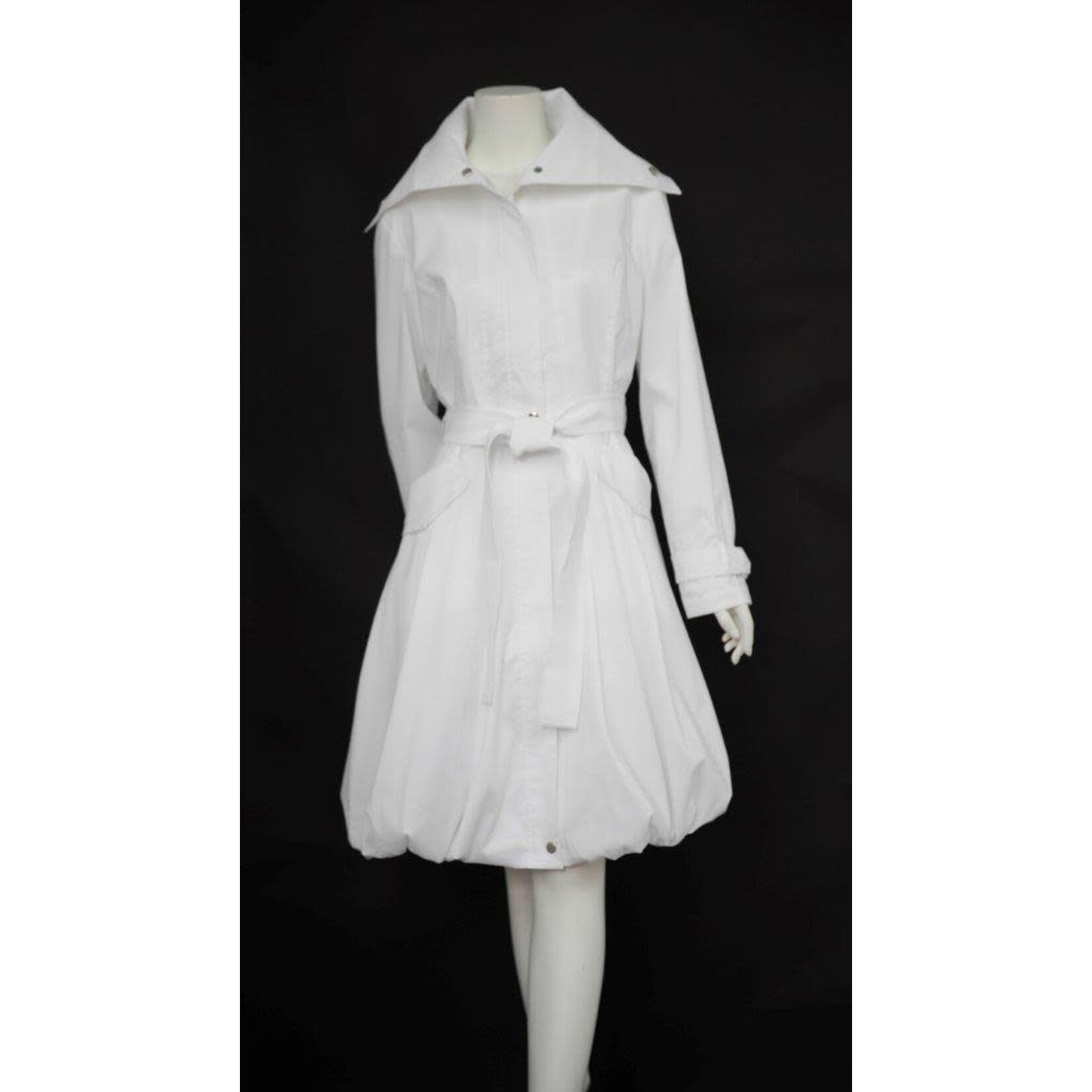 Samuel Dong Classic Bubble Coat in White