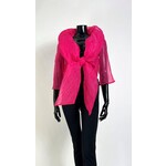 Samuel Dong Bolero Crinkle Top in Bougainvillea