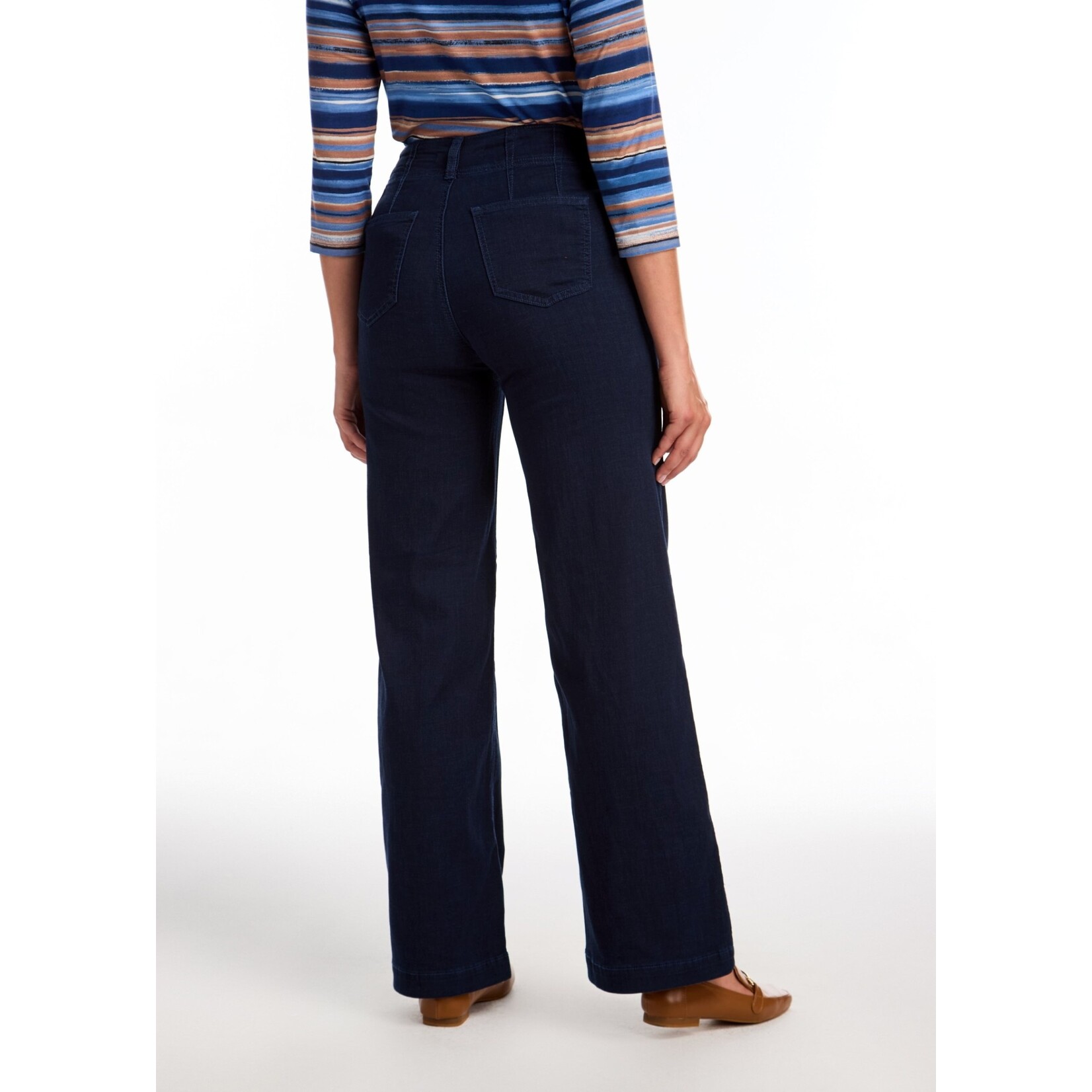 FDJ Suzanne Straight Trouser in Dark Wash