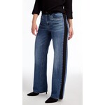 FDJ Olivia Wide Leg Jean w/ Black Side Panel