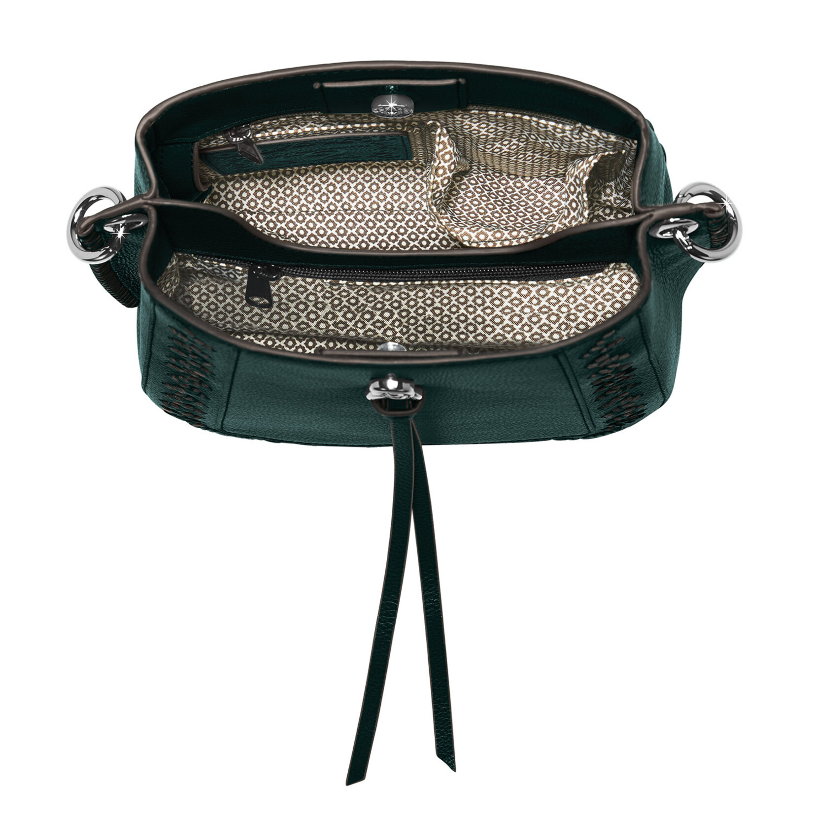 Brighton Georgie Small Hobo Jewel Green