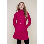Ruffled Front Knit Jacket in Orchid