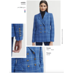Andes Plaid Jacket in Blue