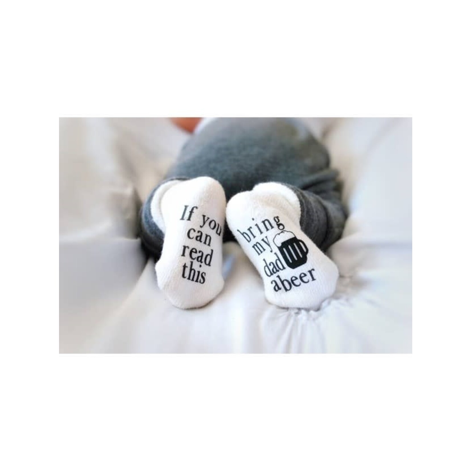 Bring My Dad A Beer Baby Socks