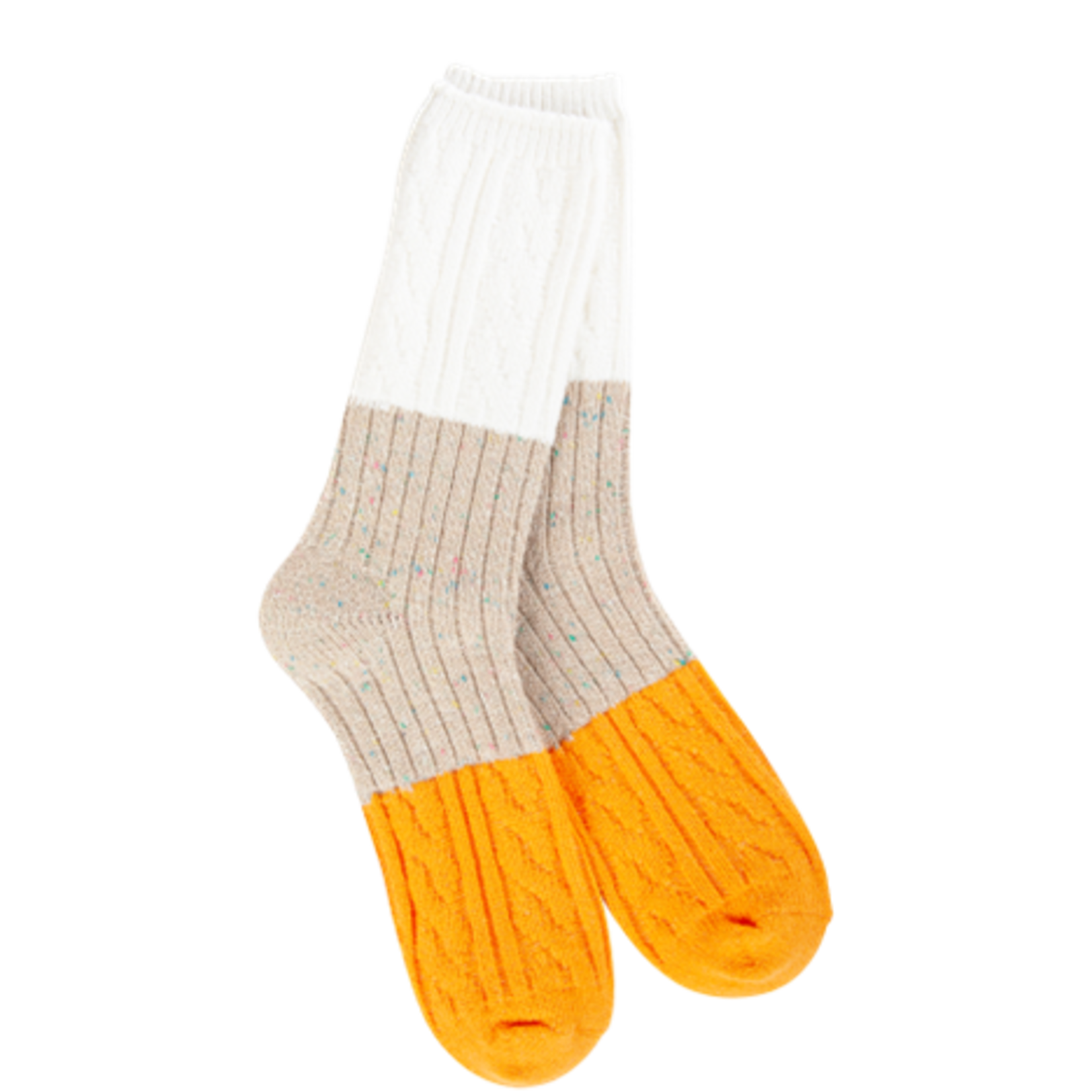World's Softest Weekend Confetti Cable Crew Sock