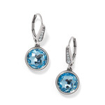 Brighton Meridian Aurora Leverback Earrings Aqua