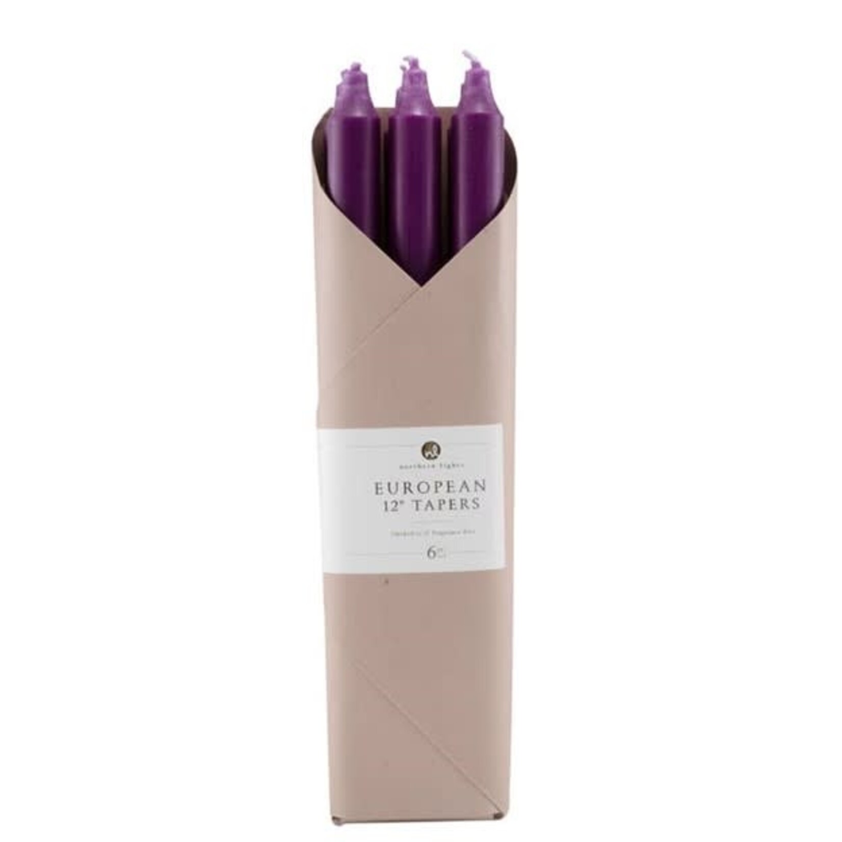 Northern Lights 12" Tapers - 6pc Gift Pack | Purple