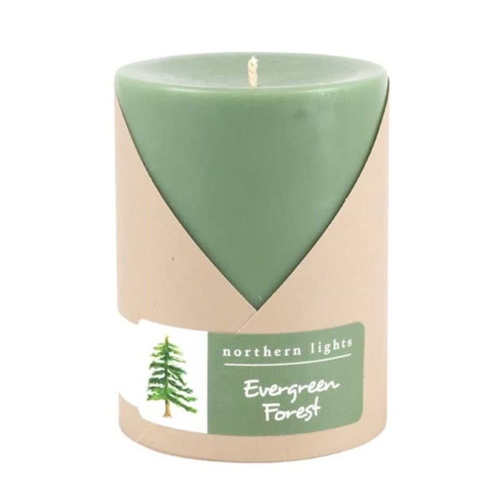 Northern Lights 3x4 Fragranced Pillar | Evergreen Forest