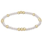 enewton Design WORTHY PATTERN 3MM BEAD BRACELET - PEARL