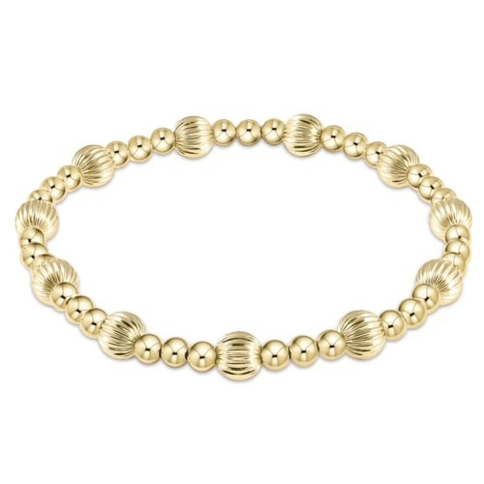 enewton Design enewton Extends - Dignity Sincerity Pattern 6mm Bead Bracelet - Gold