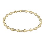 enewton Design Classic Sincerity Pattern 4mm Bead Bracelet - Gold