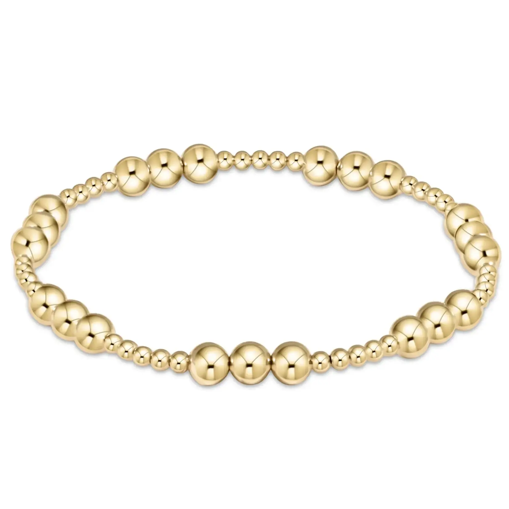 enewton Design Classic Joy Pattern 5mm Bead Bracelet - Gold