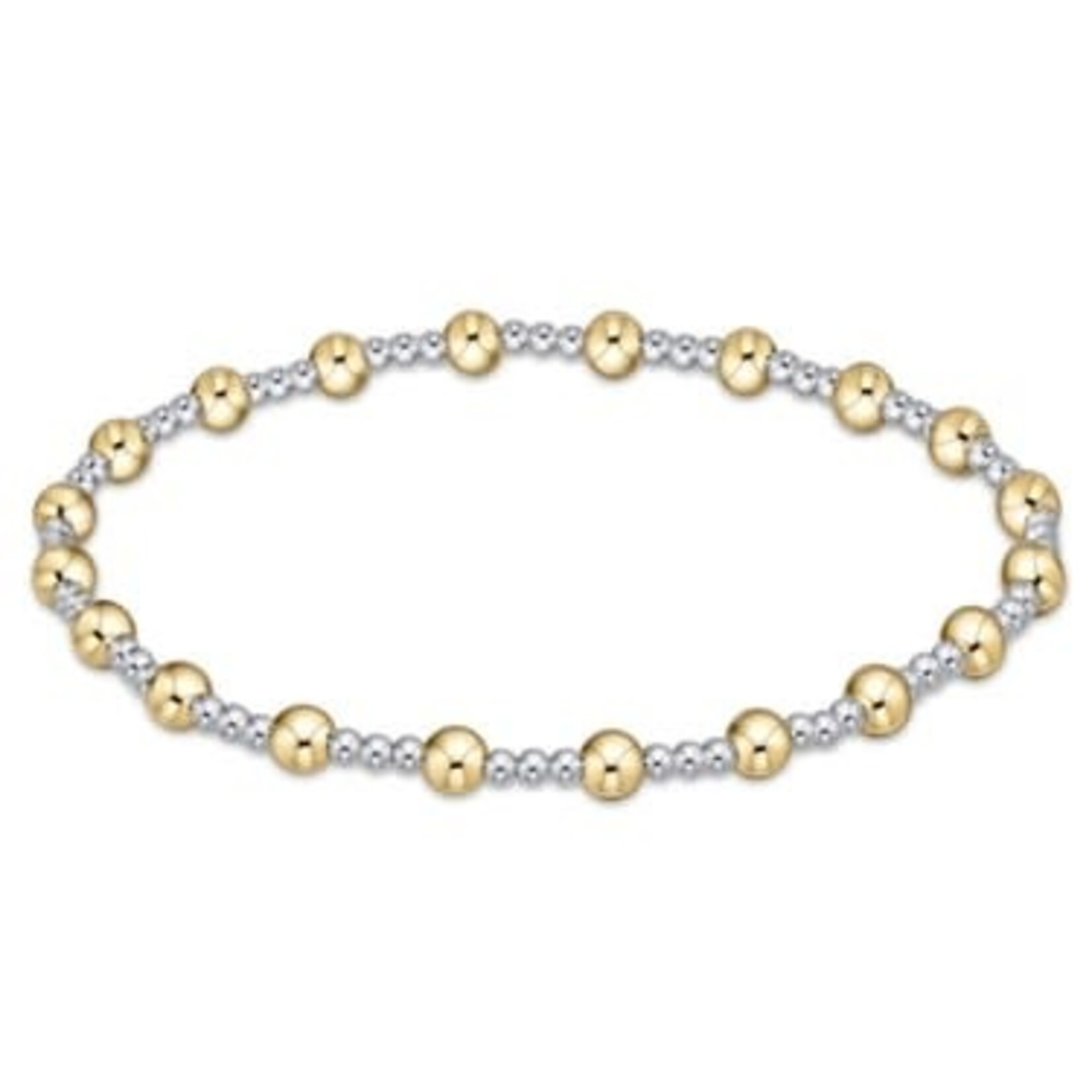 enewton Design Classic Sincerity Pattern 4mm Bead Bracelet - Mixed Metal