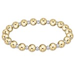 enewton Design Classic Grateful Pattern 6mm Bead Bracelet - Mixed Metal
