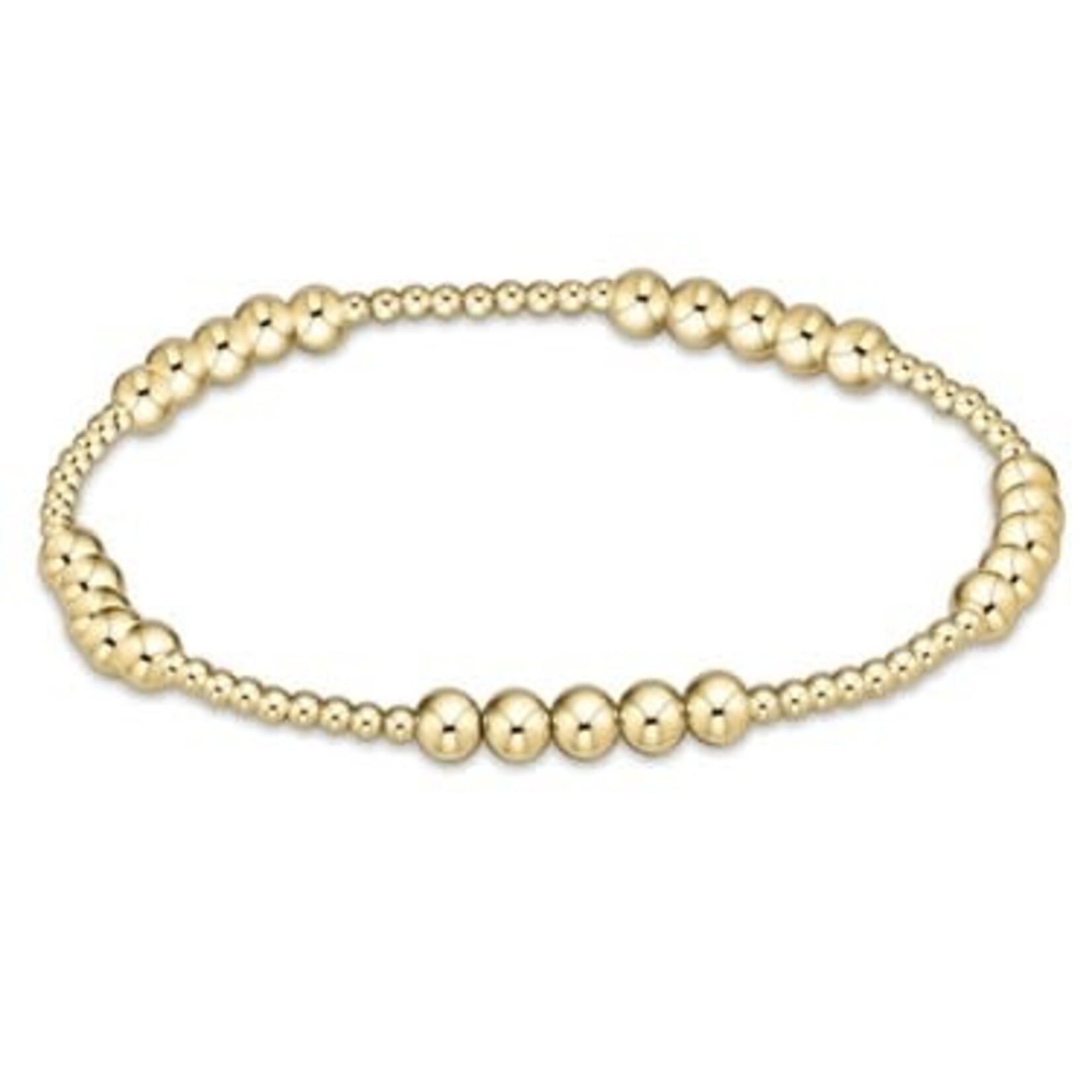 enewton Design CLASSIC BLISSFUL PATTERN 2MM BEAD BRACELET - 4MM GOLD