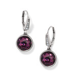 Brighton Meridian Aurora Leverback Earrings Amethyst