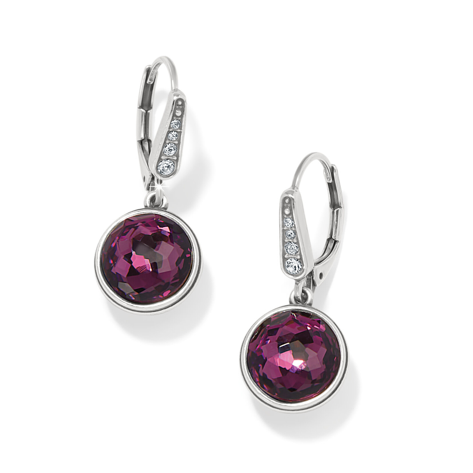 Brighton Meridian Aurora Leverback Earrings Amethyst