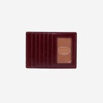 HOBO Euro Slide Polished Leather Card Holder in Winter Berry