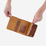 HOBO Robin Vintage Hide Leather Compact Wallet in Natural