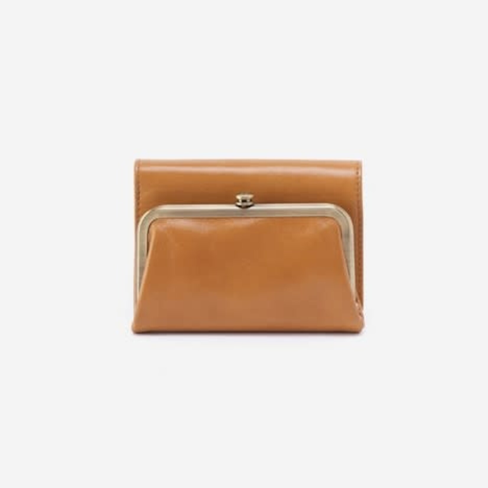 HOBO Robin Vintage Hide Leather Compact Wallet in Natural