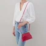 HOBO Lana Polished Leather Crossbody in Fuchsia