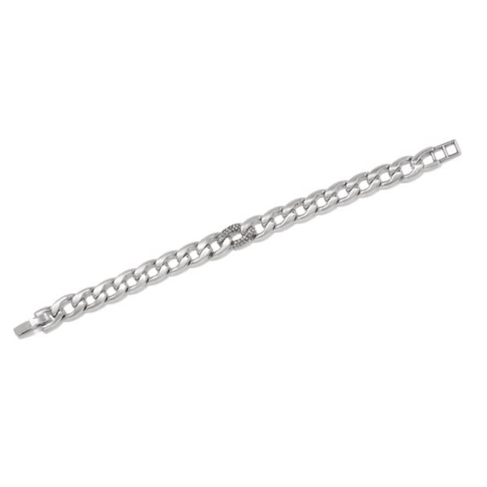 Brighton Cleo Pave Link Bracelet Silver
