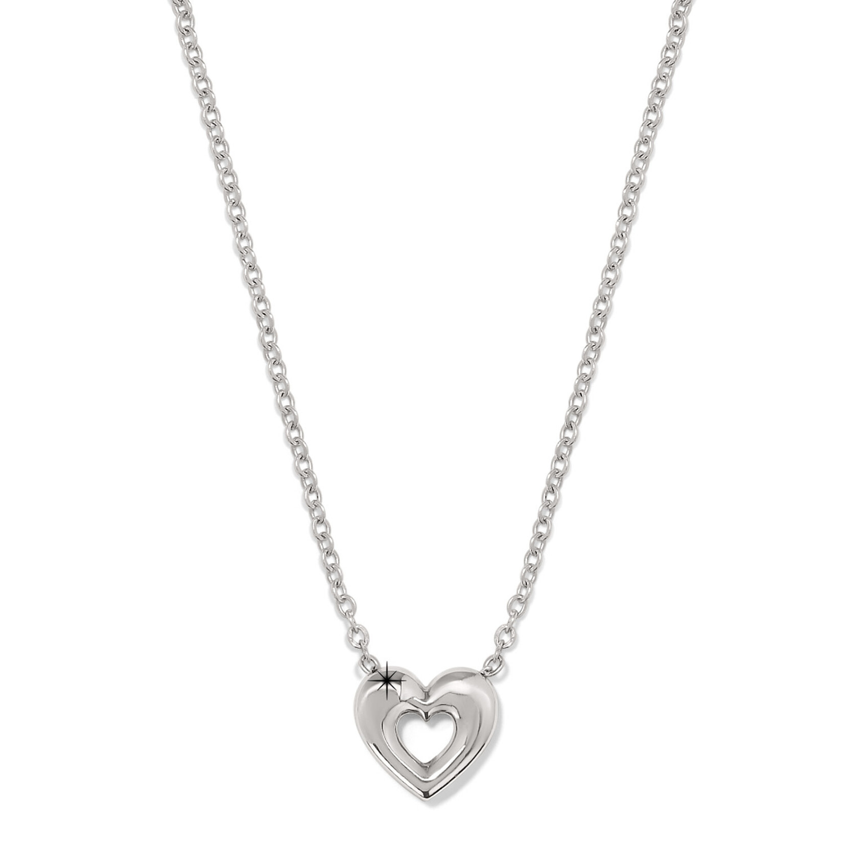 Brighton Enchanting Heart Necklace Silver