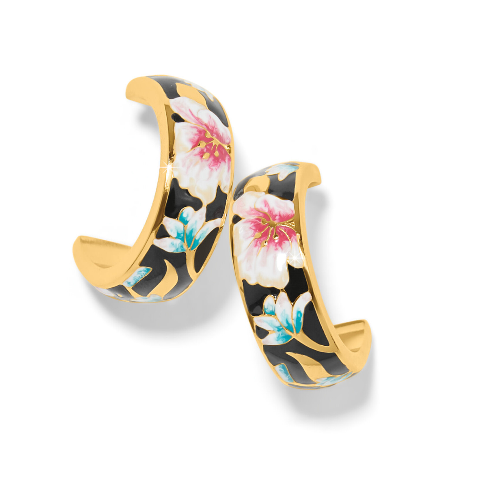 Brighton Botanique Butterfly Hoop Earrings