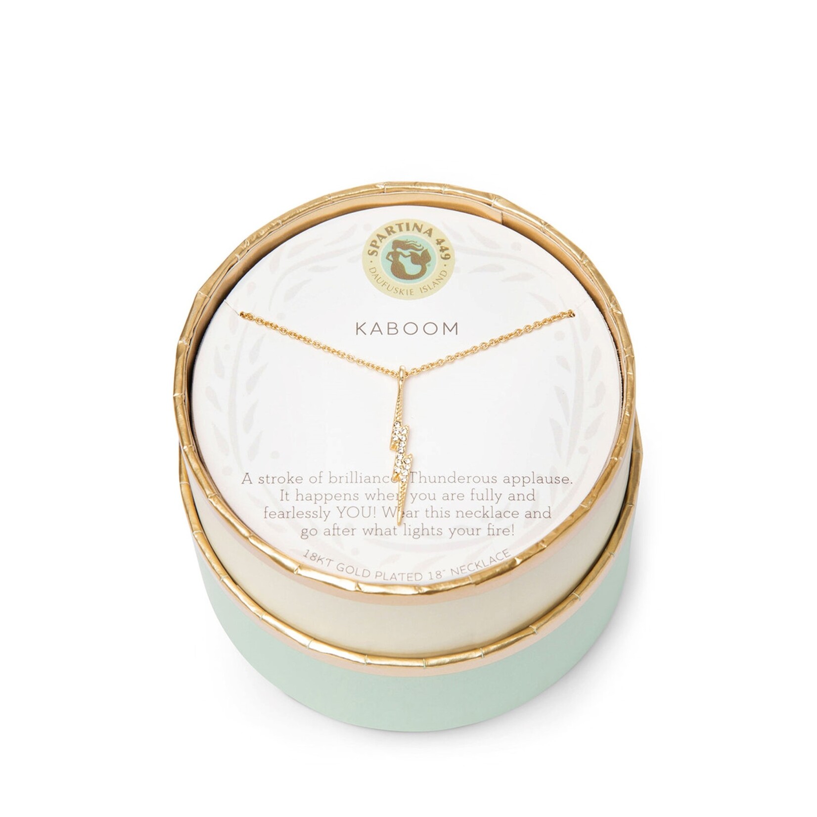 Spartina Sea La Vie Necklace 18" Kaboom/Lightning Gold