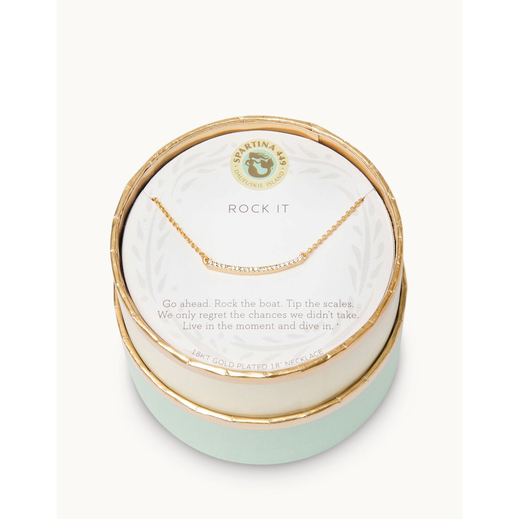 Spartina Sea La Vie Necklace 18" Rock It/Arc Gold