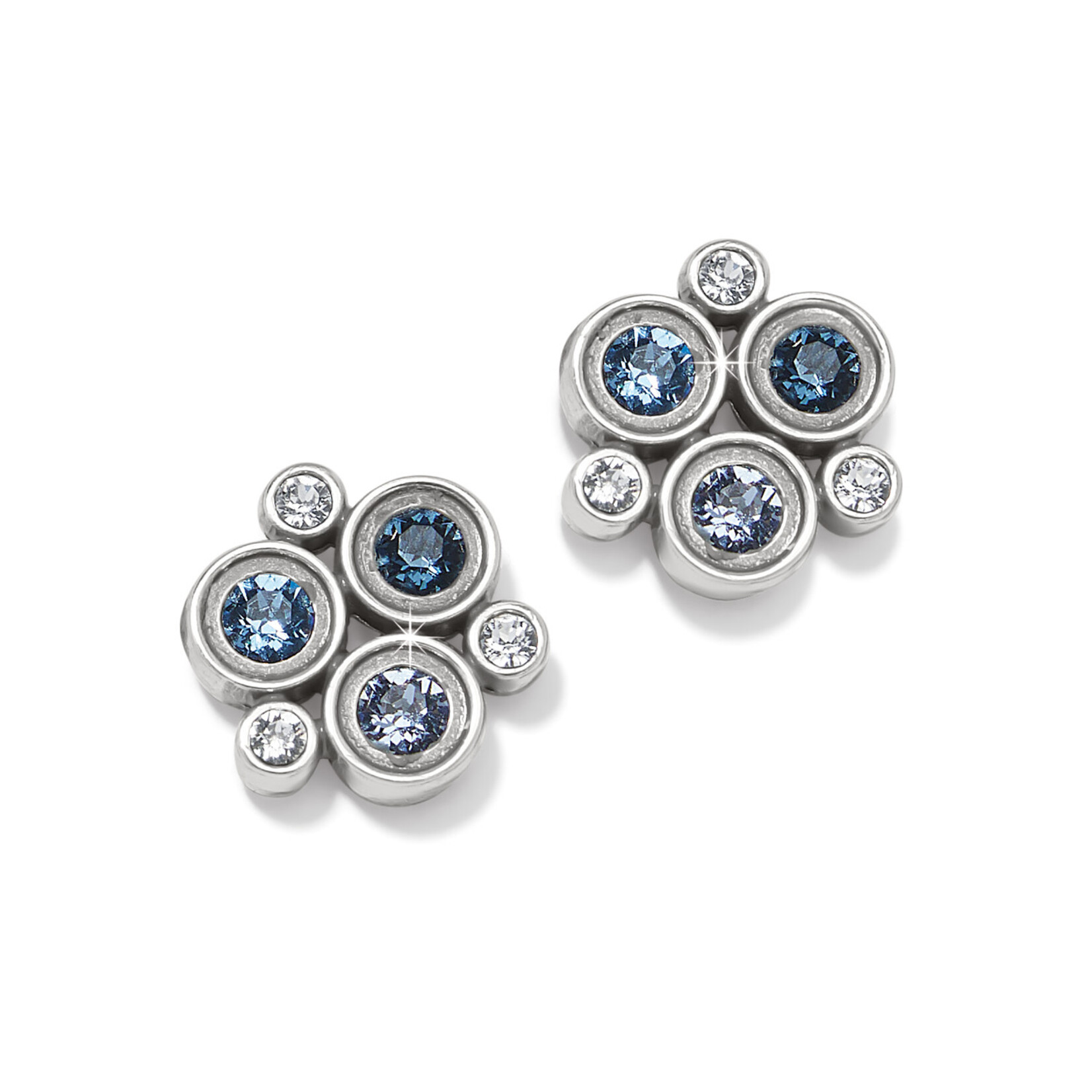 Brighton Constella Cluster Blue Post Earrings
