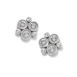 Brighton Constella Cluster Crystal Post Earrings