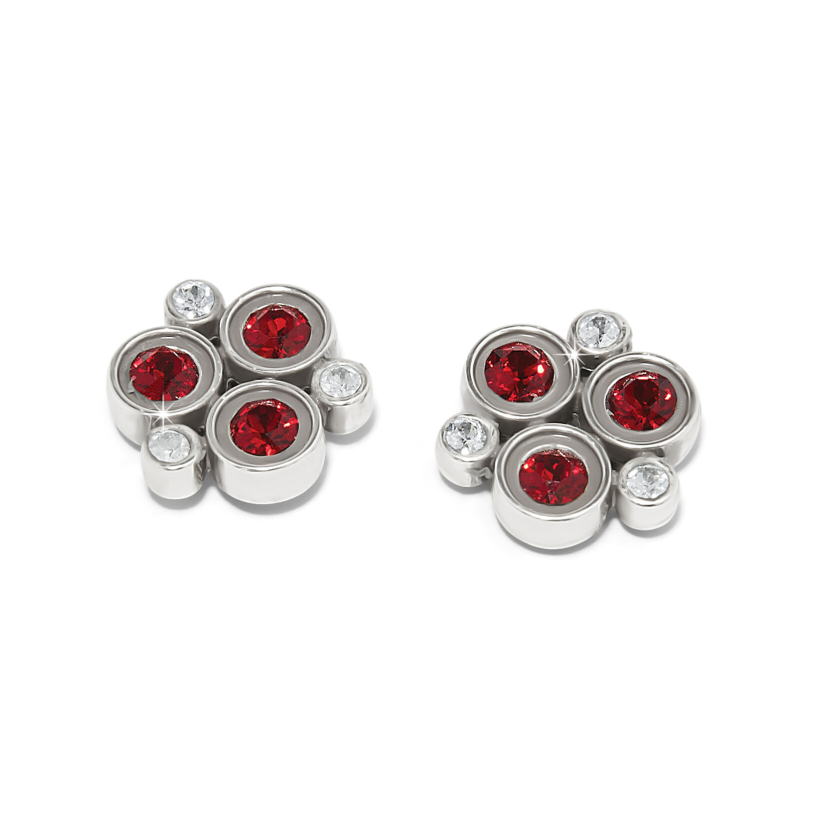 Brighton Constella Cluster Red Post Earrings