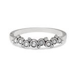 Brighton Constella Cluster Crystal Hinged Bangle